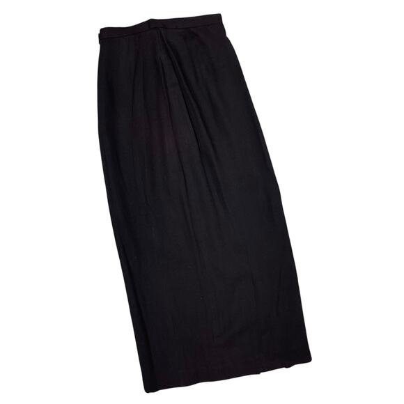 En Francais By Huey Waltzman Black Midi Skirt With Slit 4 Petite - Picture 5 of 8